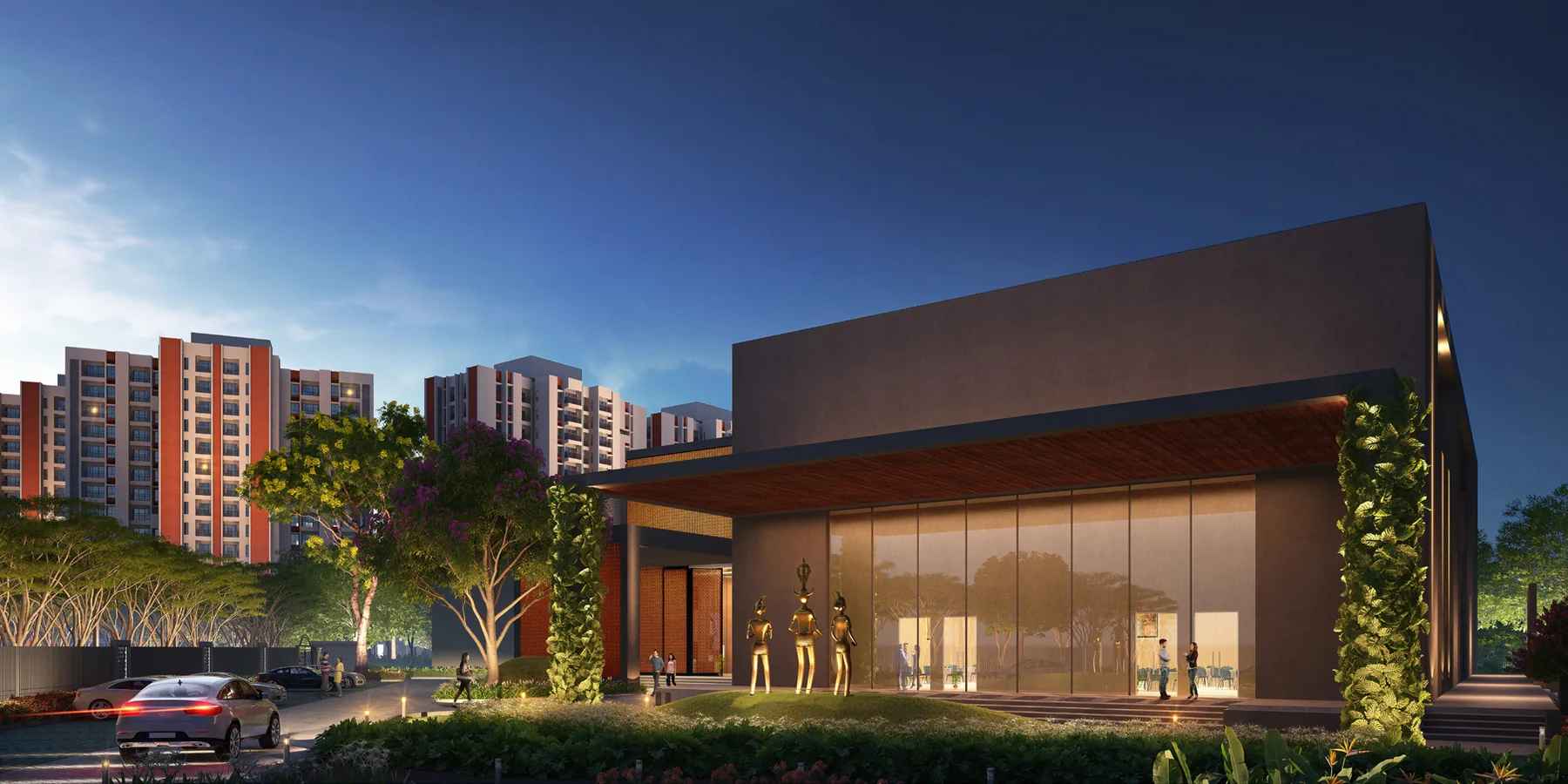 Club Atlas clubhouse at DTC Embassy Villa, Rajarhat