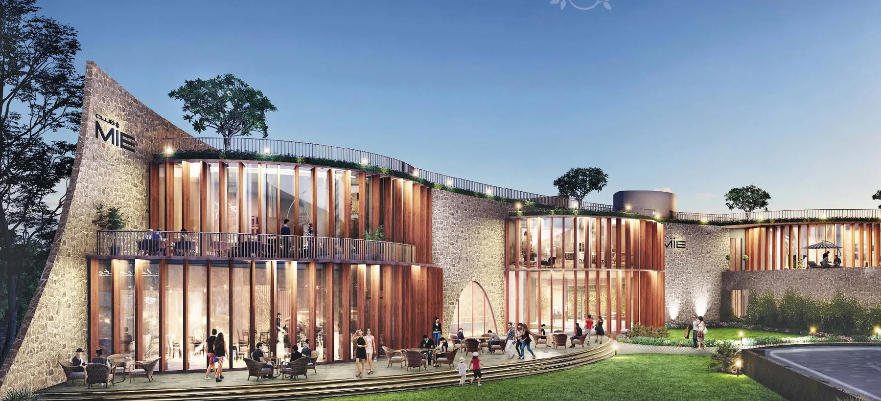 Club Mie clubhouse exterior at Emami Aastha, Joka