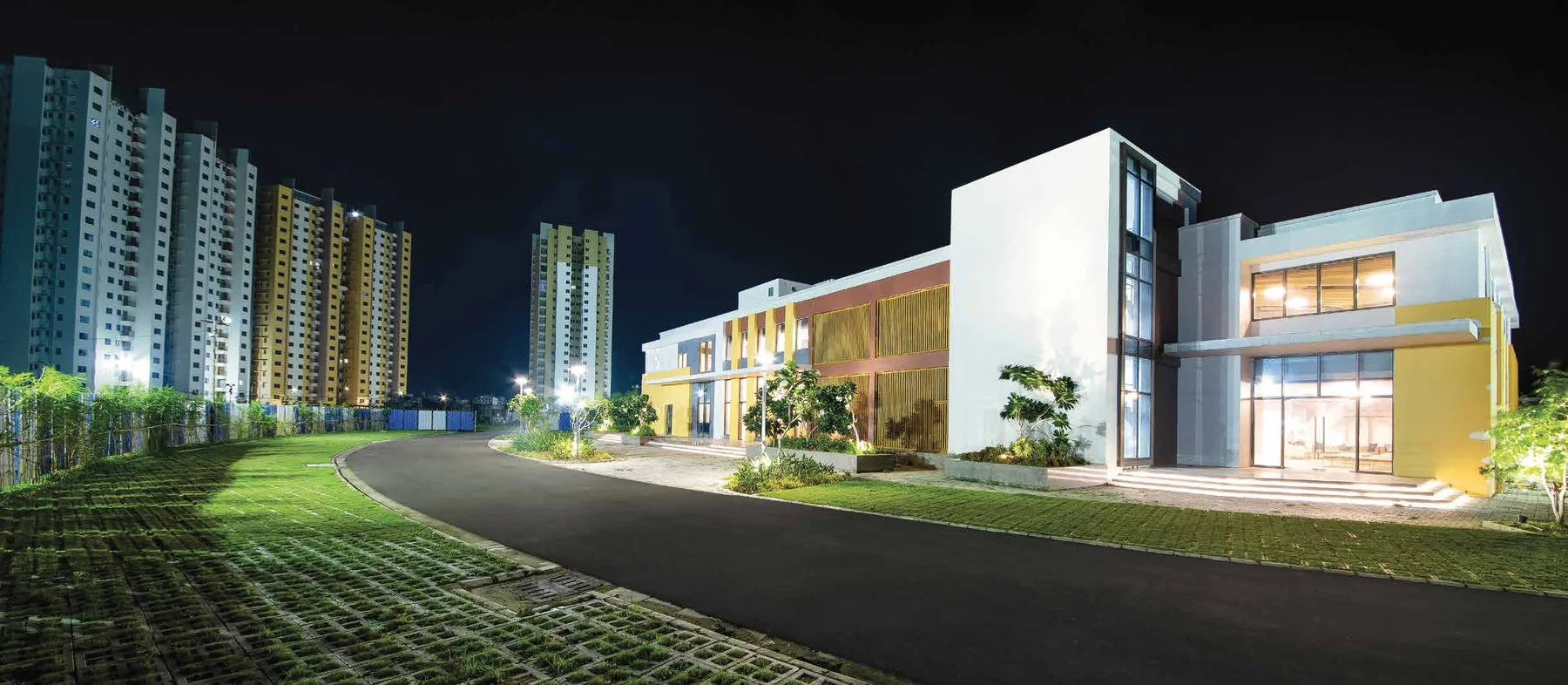 Clubhouse exterior at SP One Estate, Joyville Howrah