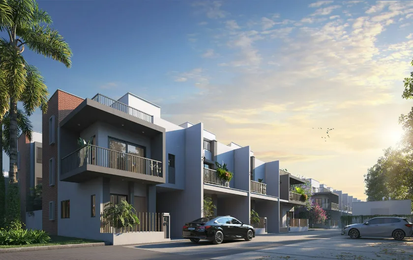 Villa street at DTC Embassy Villa Phase 2, Rajarhat