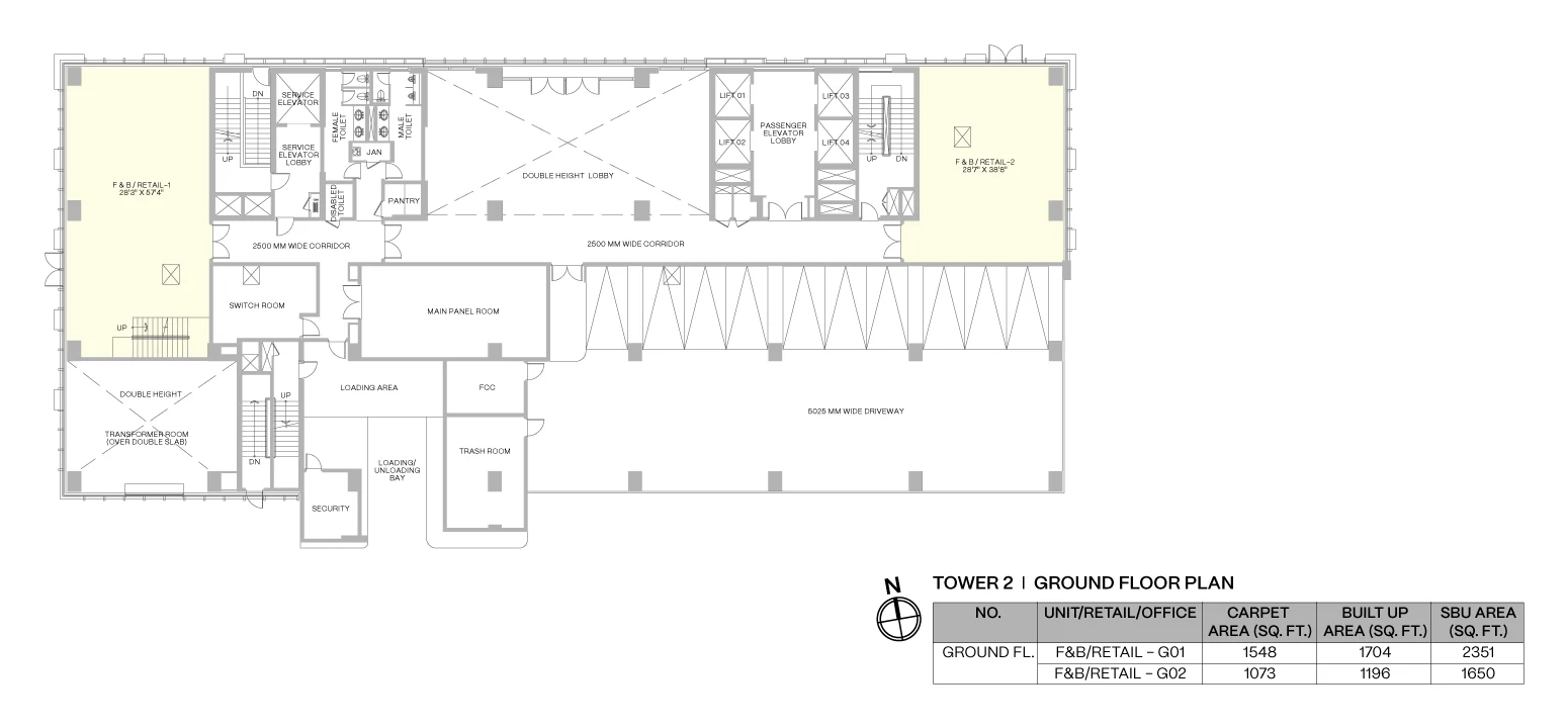 Harbour One by PS Group, Sector V: ground floor plan