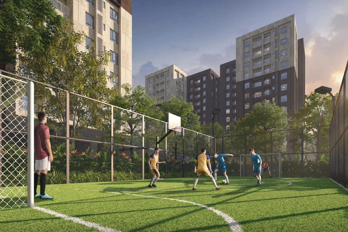Jade Grove by PS Group, Tangra: multipurpose sports court, artist's impression