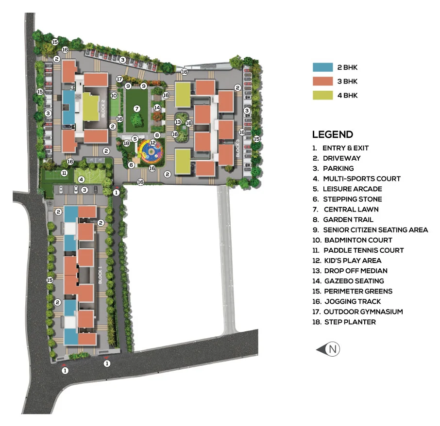 Jade Grove by PS Group, Tangra: site plan