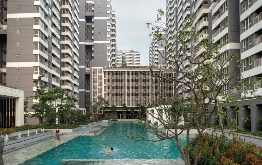 One10 by PS Group, New Town, towers and pool