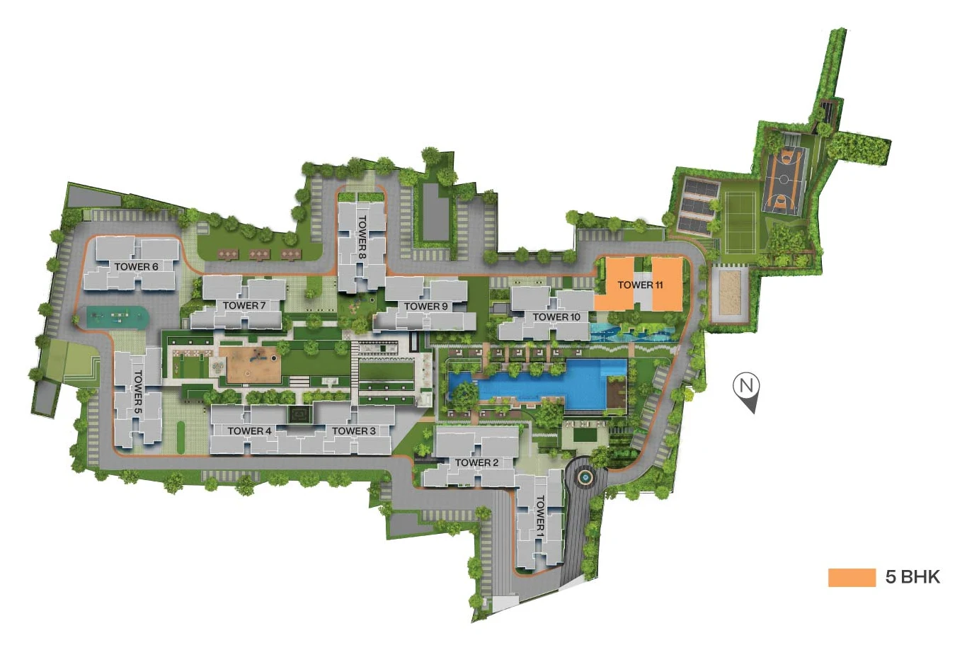One10 site plan, New Town Action Area I
