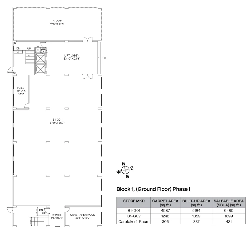 PS Logistics Park, Kona Expressway: Block 1 ground floor plan