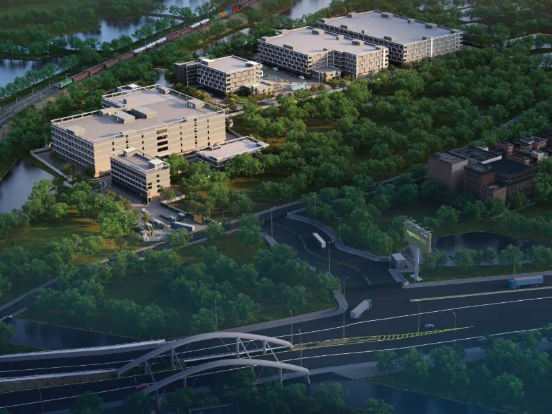 PS Logistics Park, Kona Expressway, bird's eye view