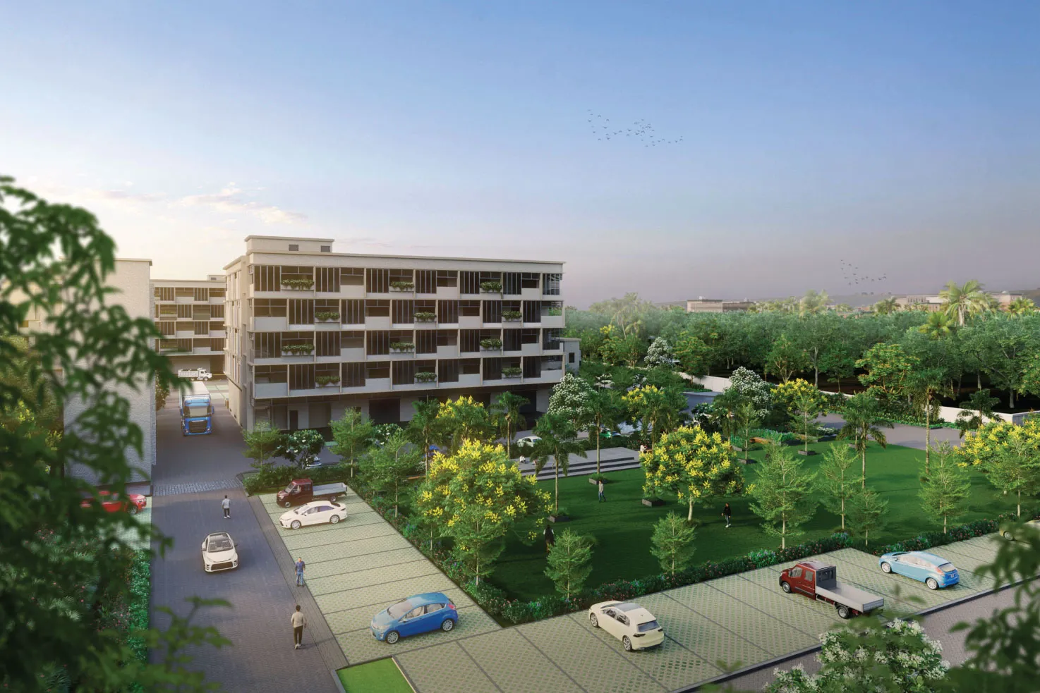 PS Logistics Park, Kona Expressway: landscaped frontage, artist's impression
