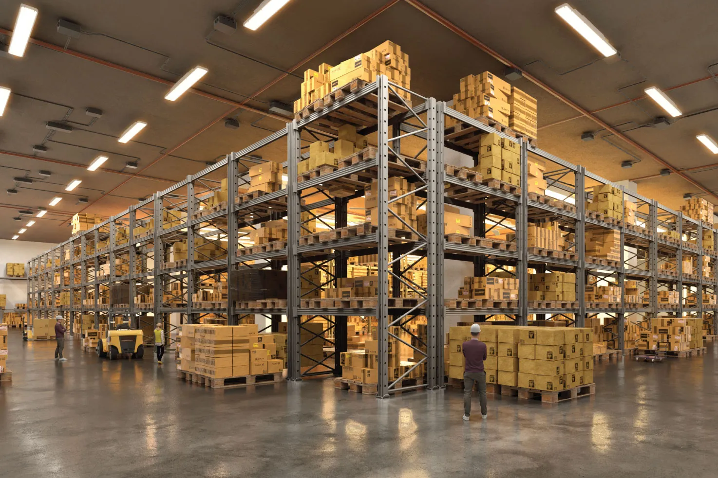 PS Logistics Park, Kona Expressway: racking inside a warehouse unit, artist's impression
