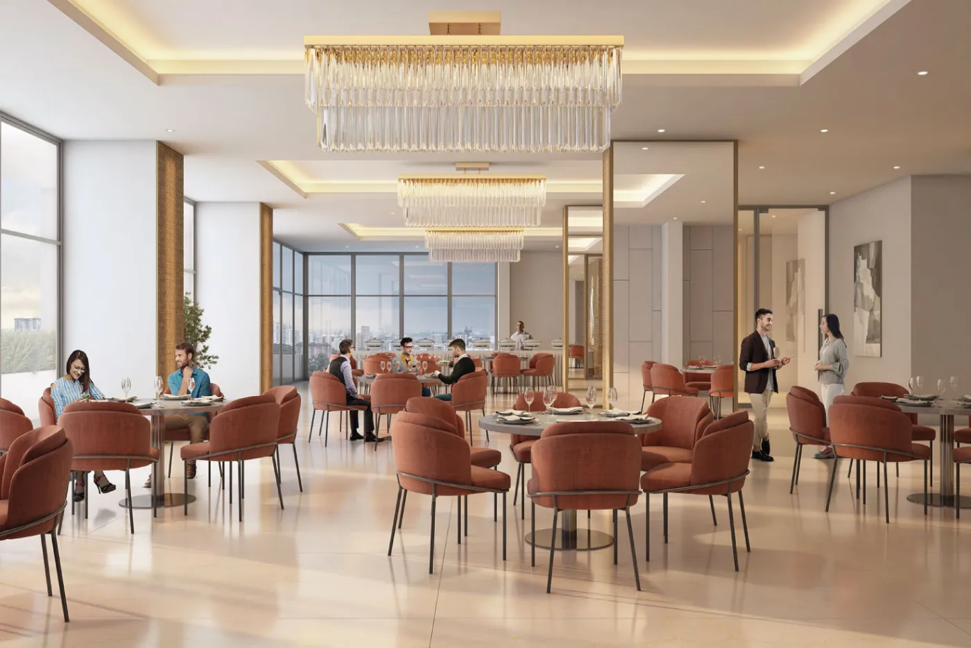 Quintessa by PS Group, Kankurgachi: party hall, artist's impression