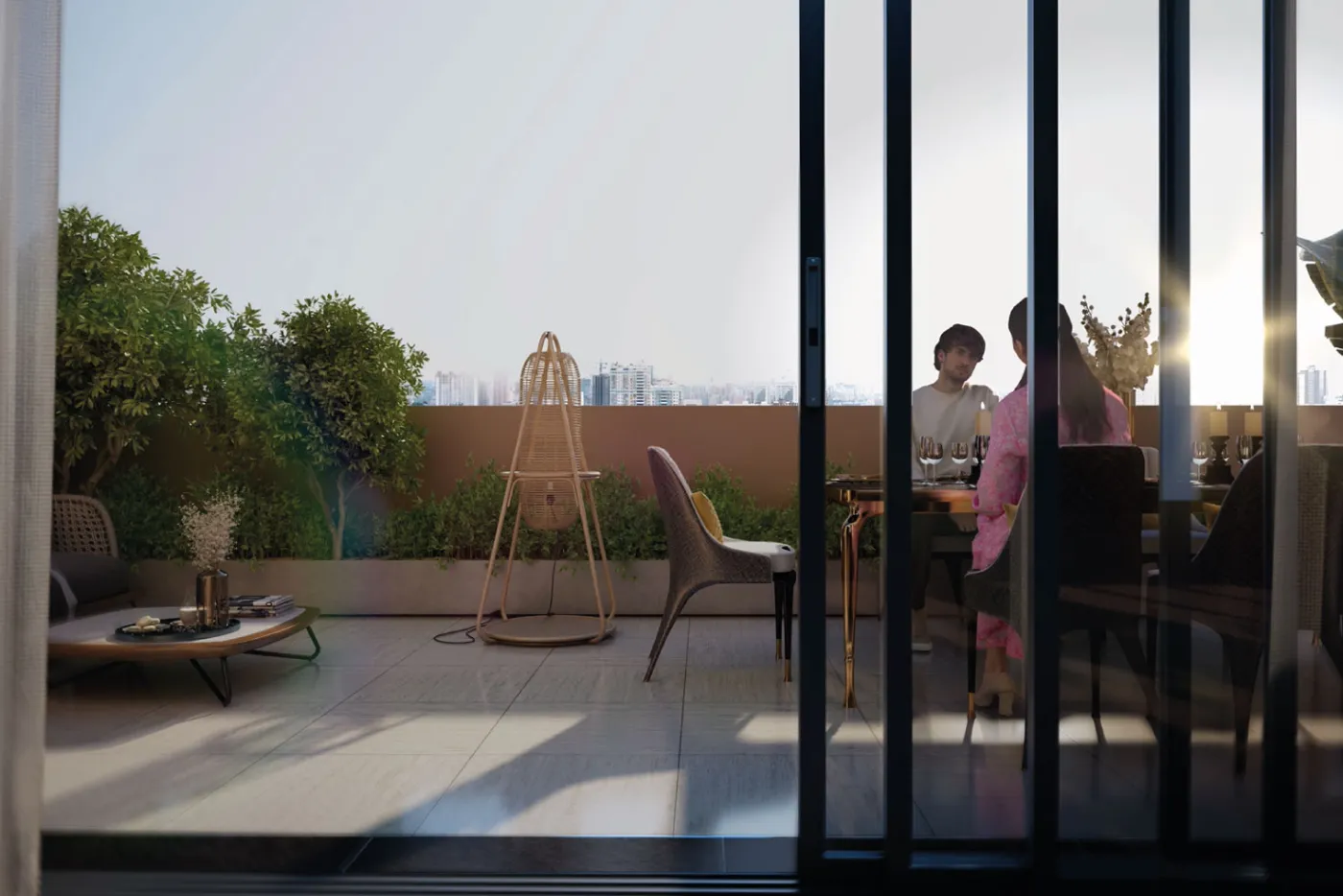 Quintessa by PS Group, Kankurgachi: private rooftop terrace, artist's impression