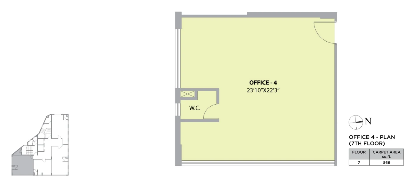 The Dominion by PS Group, Sarat Bose Road: Office 4 floor plan