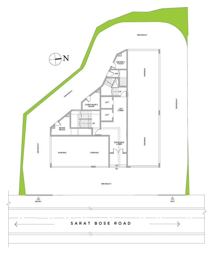 The Dominion by PS Group, Sarat Bose Road: site plan