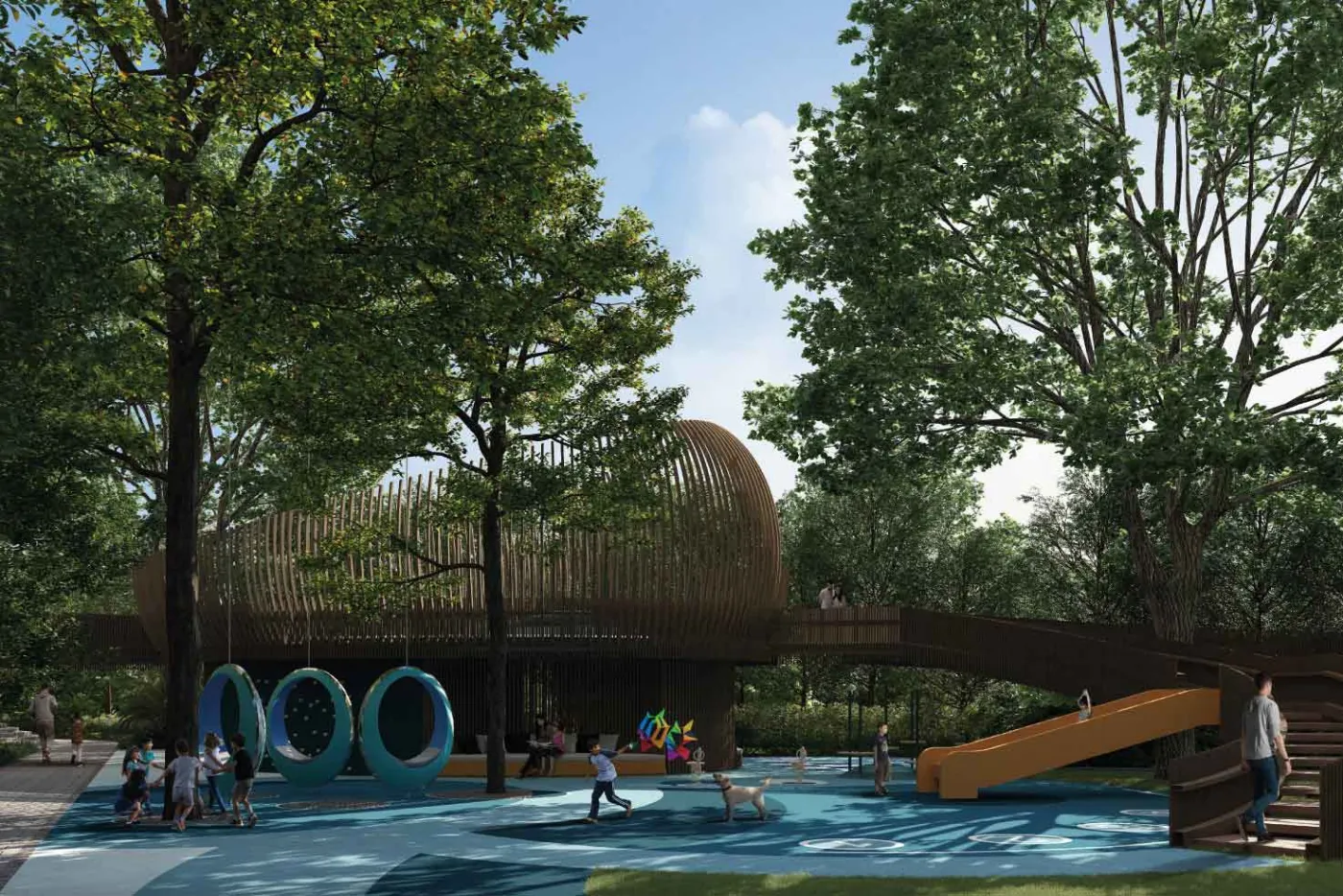 Vaanya by PS Group, New Town: kids water play area, artist's impression