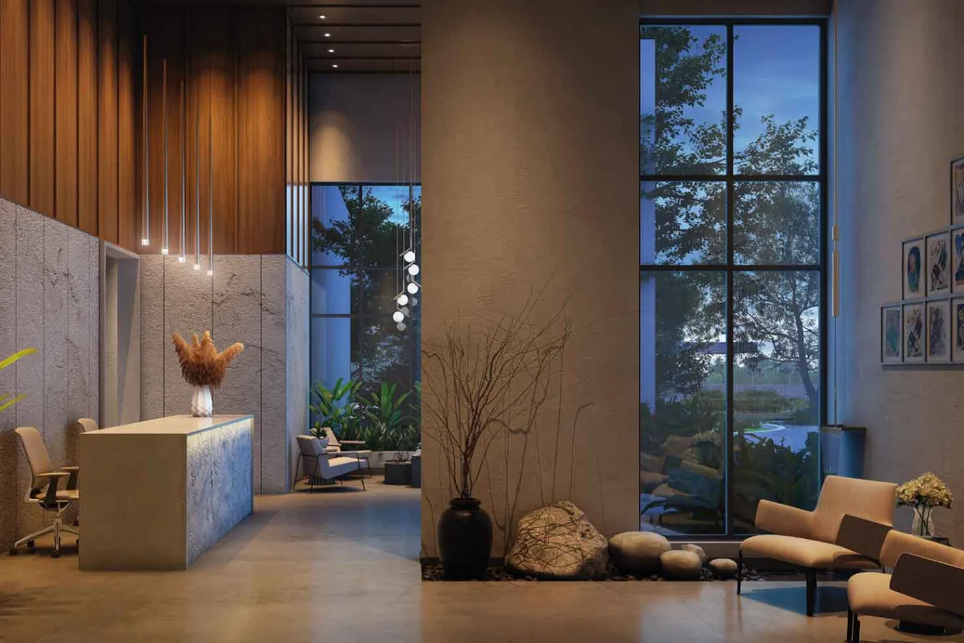 Vaanya by PS Group, New Town: entrance lobby, artist's impression