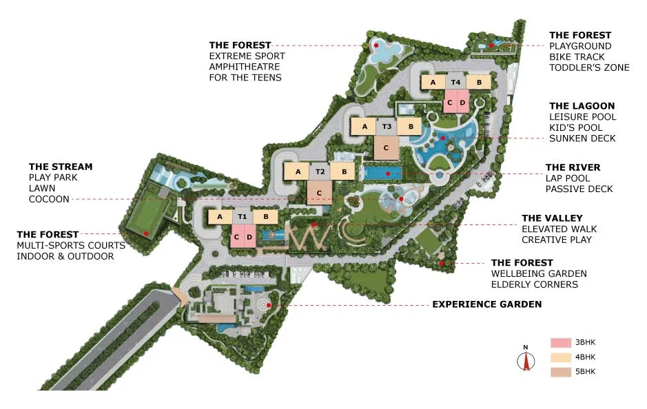 Vaanya by PS Group, New Town: site plan