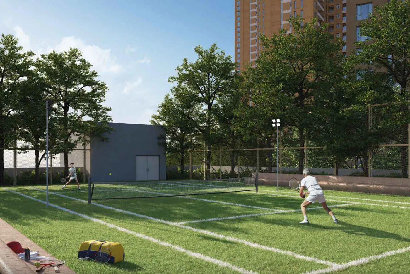 Vaanya by PS Group, New Town: sports lawn, artist's impression